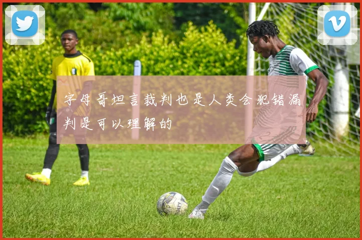 字母哥坦言裁判也是人类会犯错漏判是可以理解的